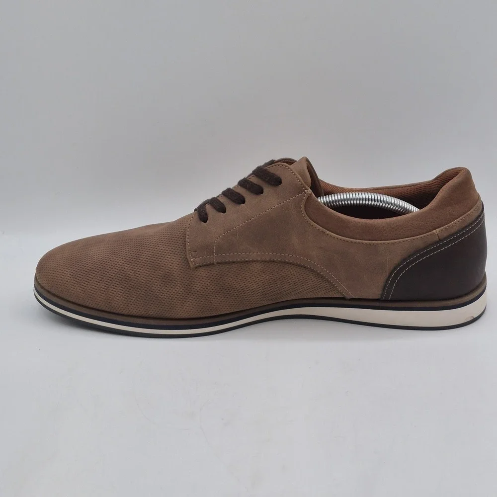 Aldo Shoes Mens Size 13 Brown Tan Derby Casual Lace Up Dress Oxford Two‎ Tone